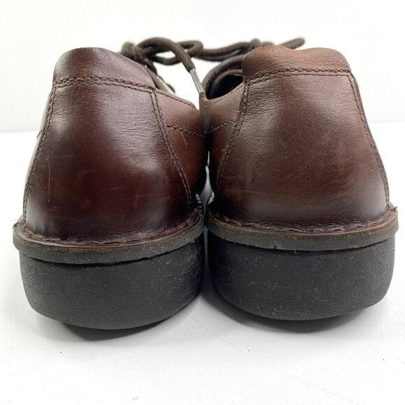 Propet Shoes Mens US Size 9.5 Brown Leather Orthopedic Oxford Comfort Sneakers - Picture 6 of 9